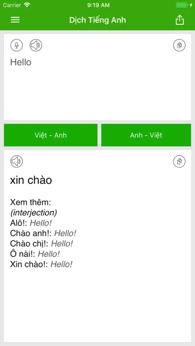 Dịch Tiếng Anh - Dịch Anh Việt Screenshots
