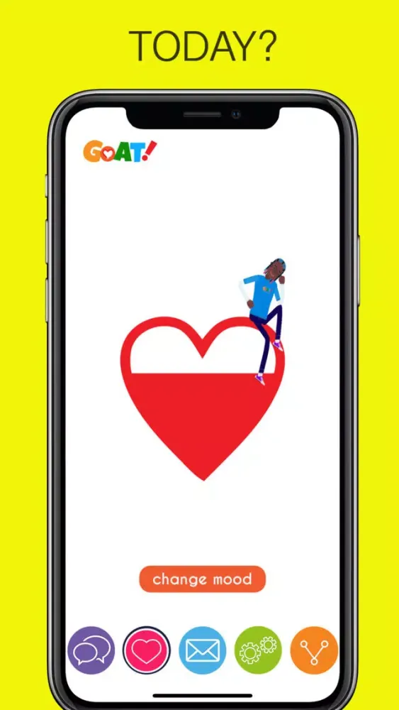 Tangkapan skrin G.O.A.T APP ME