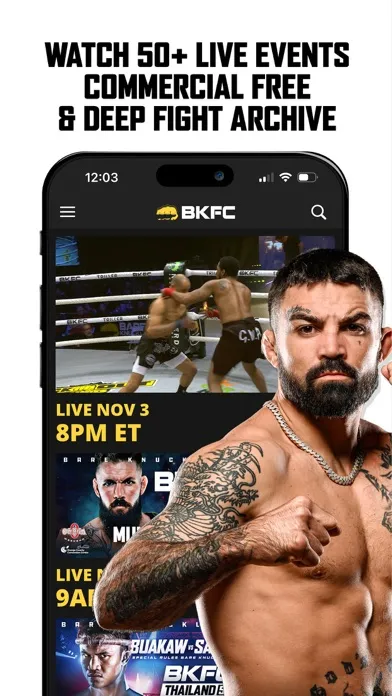 Capturas de pantalla de Bare Knuckle TV
