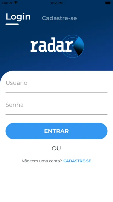 Capturas de tela do Radar Agro