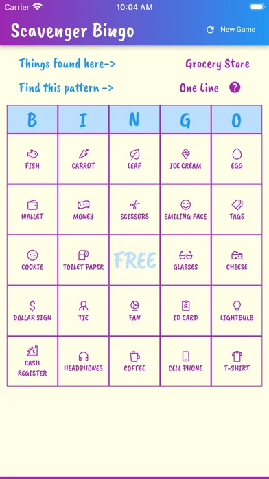 تصاویر Scavenger Hunt Bingo