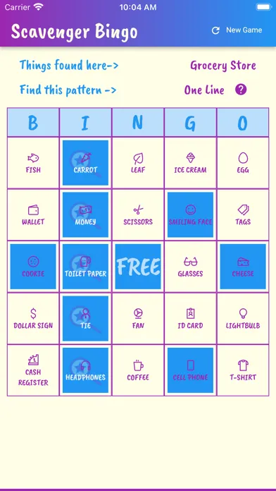 تصاویر Scavenger Hunt Bingo