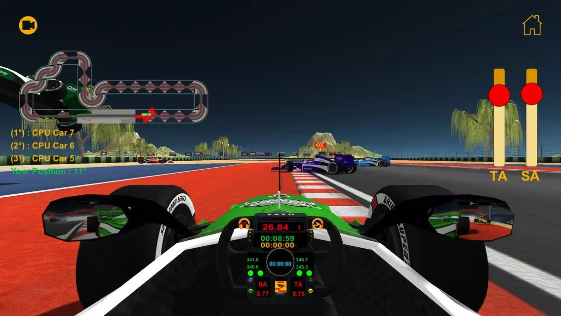 Capturas de tela do Formula World Challenge