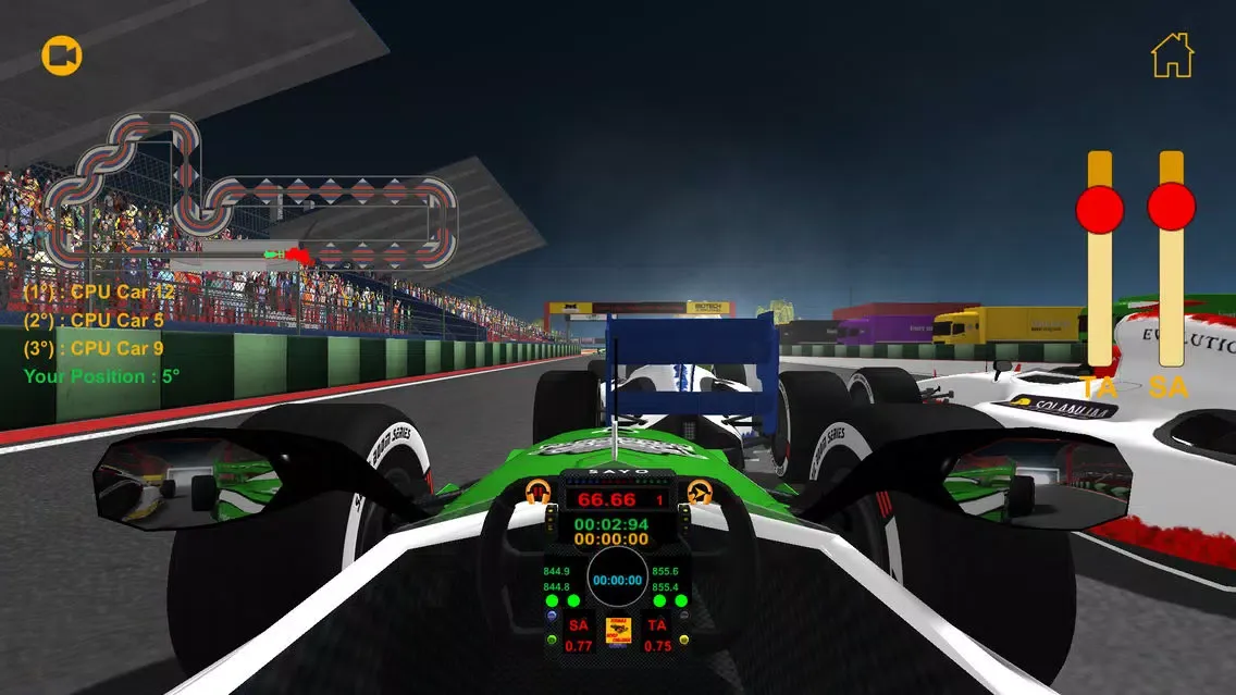 Capturas de tela do Formula World Challenge