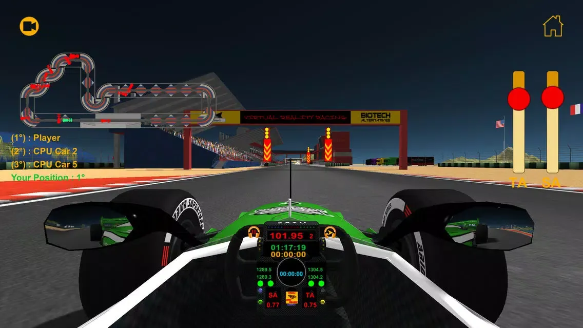 Capturas de tela do Formula World Challenge