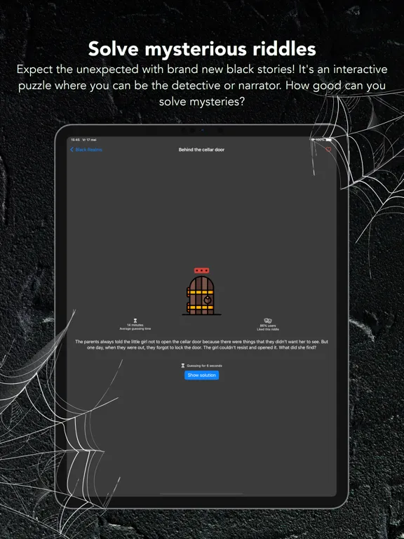 Black Stories - Dark Puzzles iPad  স্ক্রিনশট