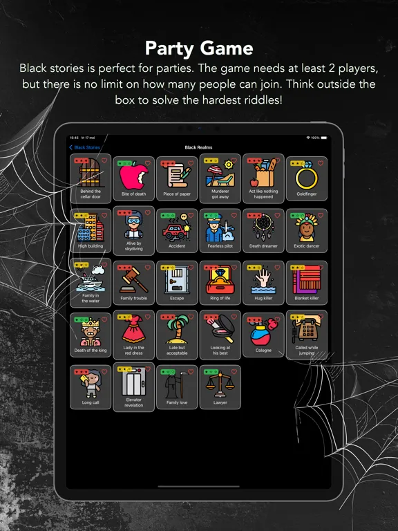 Black Stories - Dark Puzzles iPad  স্ক্রিনশট