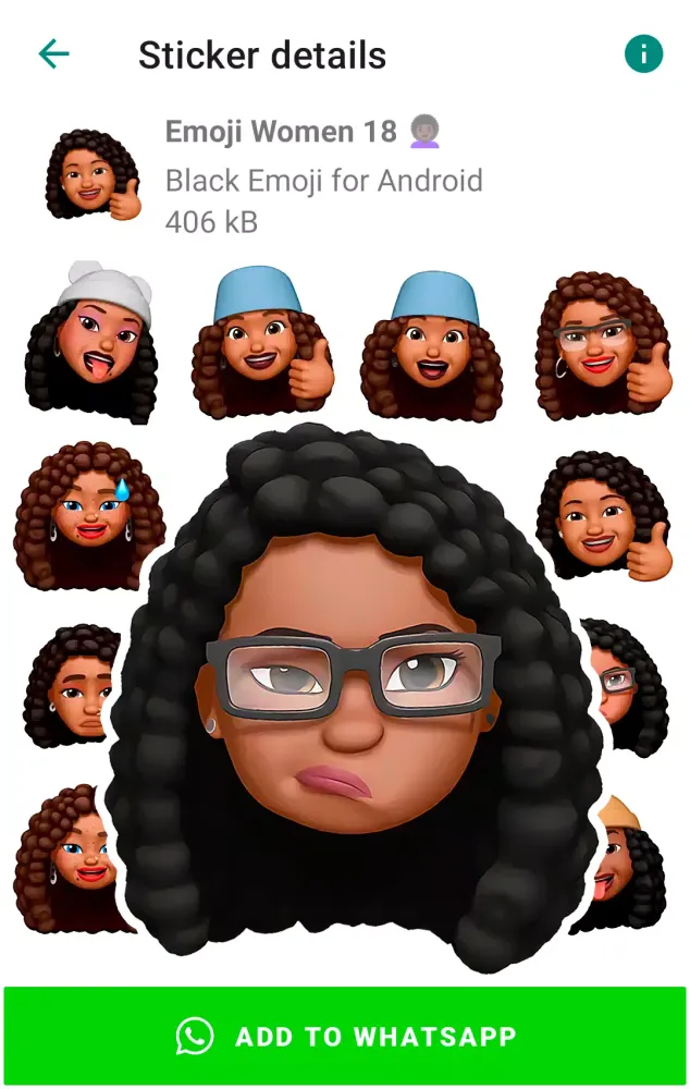 Black Emojis for Android Screenshots