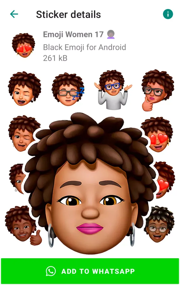 Black Emojis for Android Screenshots