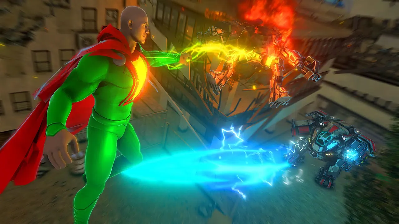 Capturas de tela do Black Flying Adam Fight Game