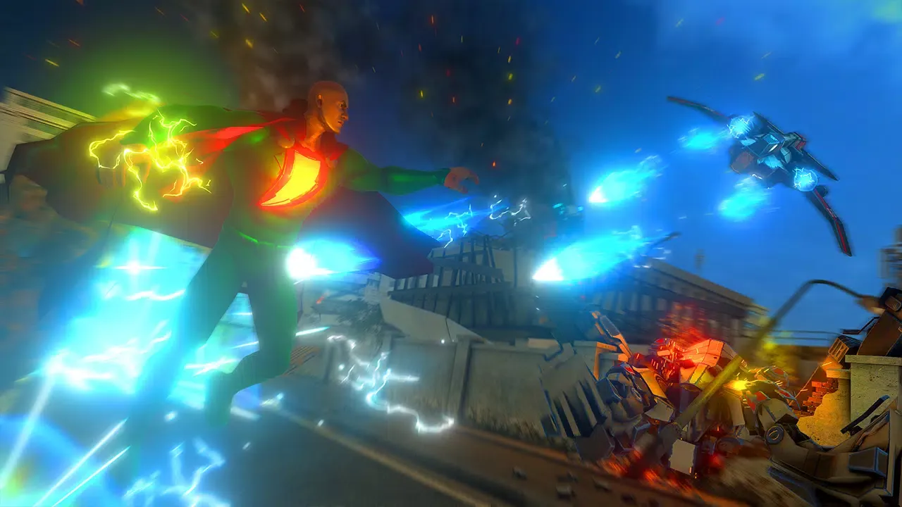 Capturas de tela do Black Flying Adam Fight Game