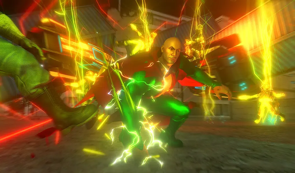 Capturas de tela do Black Flying Adam Fight Game