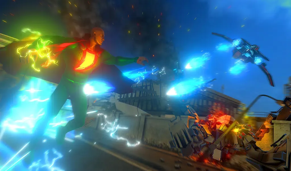 Capturas de tela do Black Flying Adam Fight Game