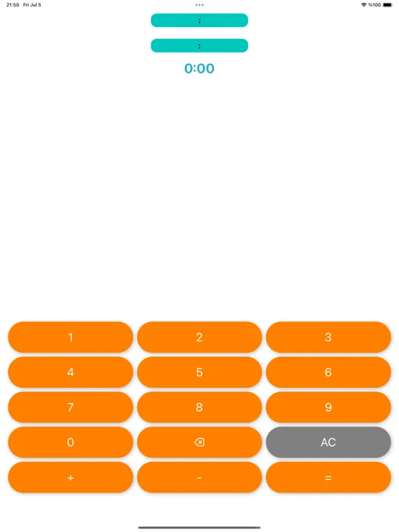 Capturas de tela do Hours Minutes Calculate iPad 
