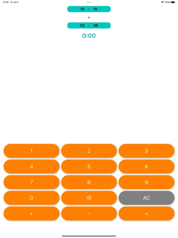 Capturas de tela do Hours Minutes Calculate iPad 