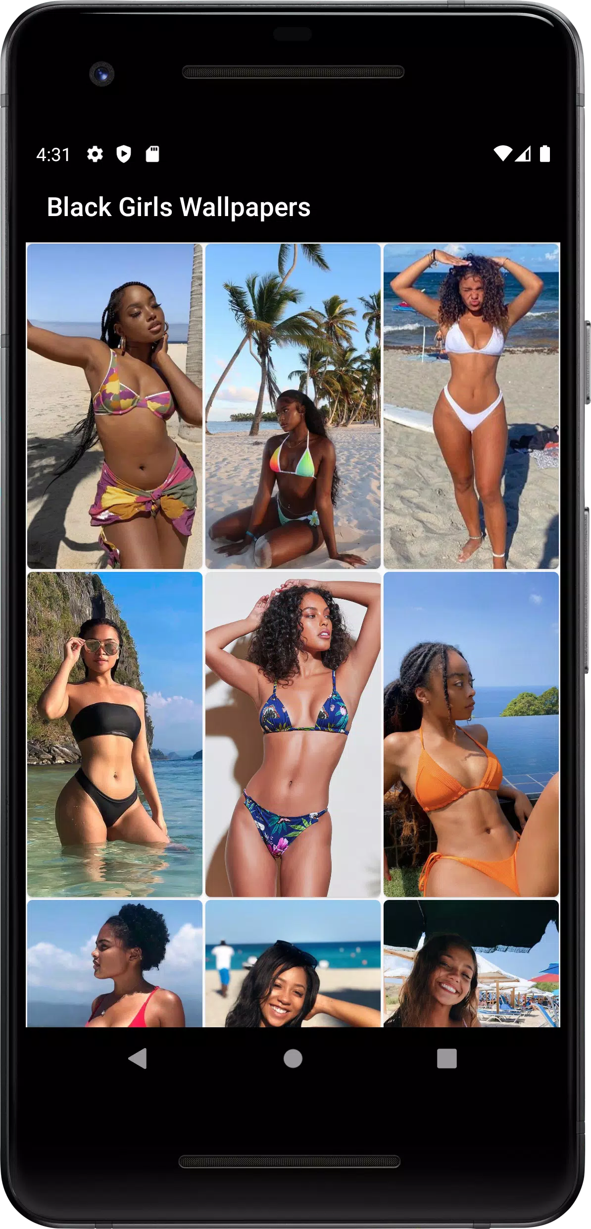 Black Girls Bikini Wallpaper Screenshots