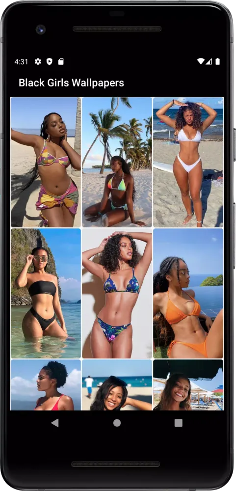 Black Girls Bikini Wallpaper Ekran Görüntüleri