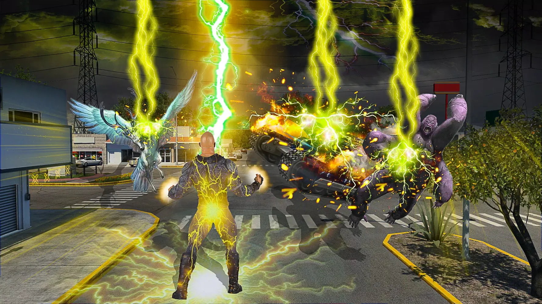 Capturas de pantalla de Adam Lightning Superhero Fight