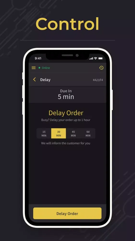 Black and Mobile Restaurant Screenshots