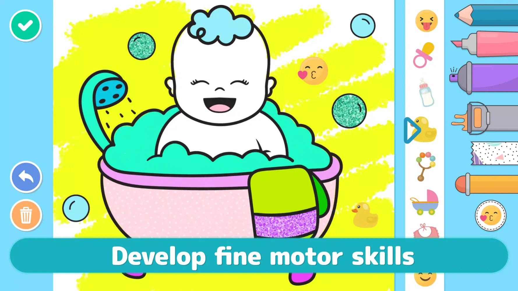 Babies coloring & drawing book Ekran Görüntüleri