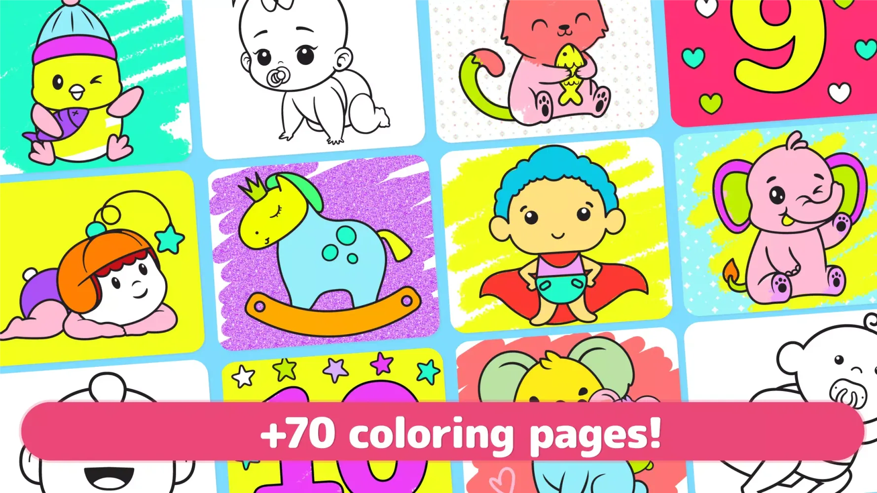 Babies coloring & drawing book Ekran Görüntüleri