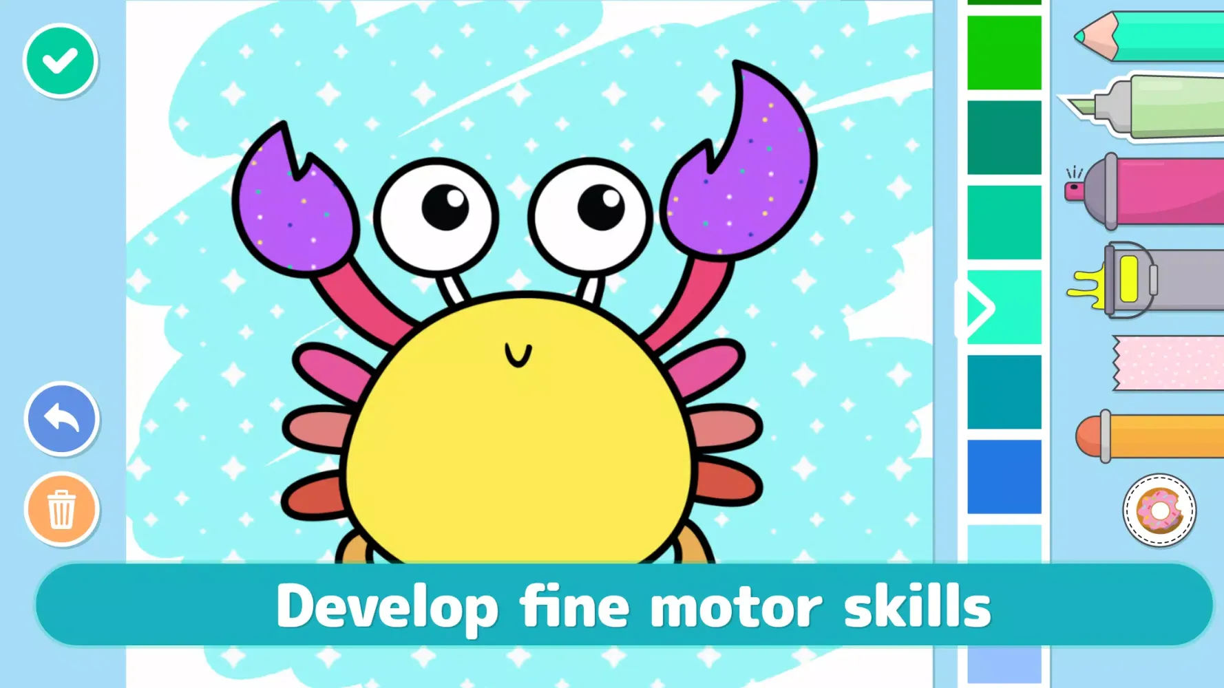Tangkapan skrin Coloring games for kids Learn