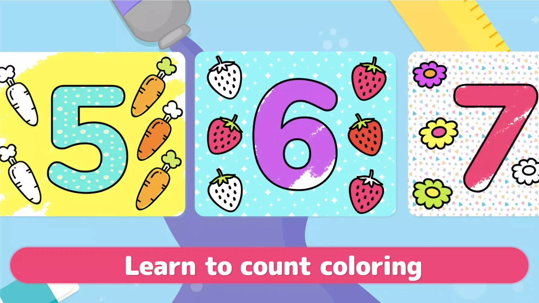 Tangkapan skrin Coloring games for kids Learn