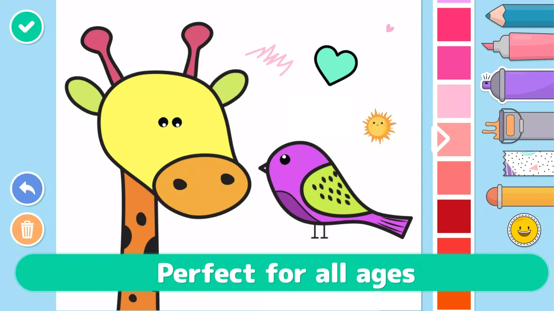 Tangkapan skrin Coloring games for kids Learn