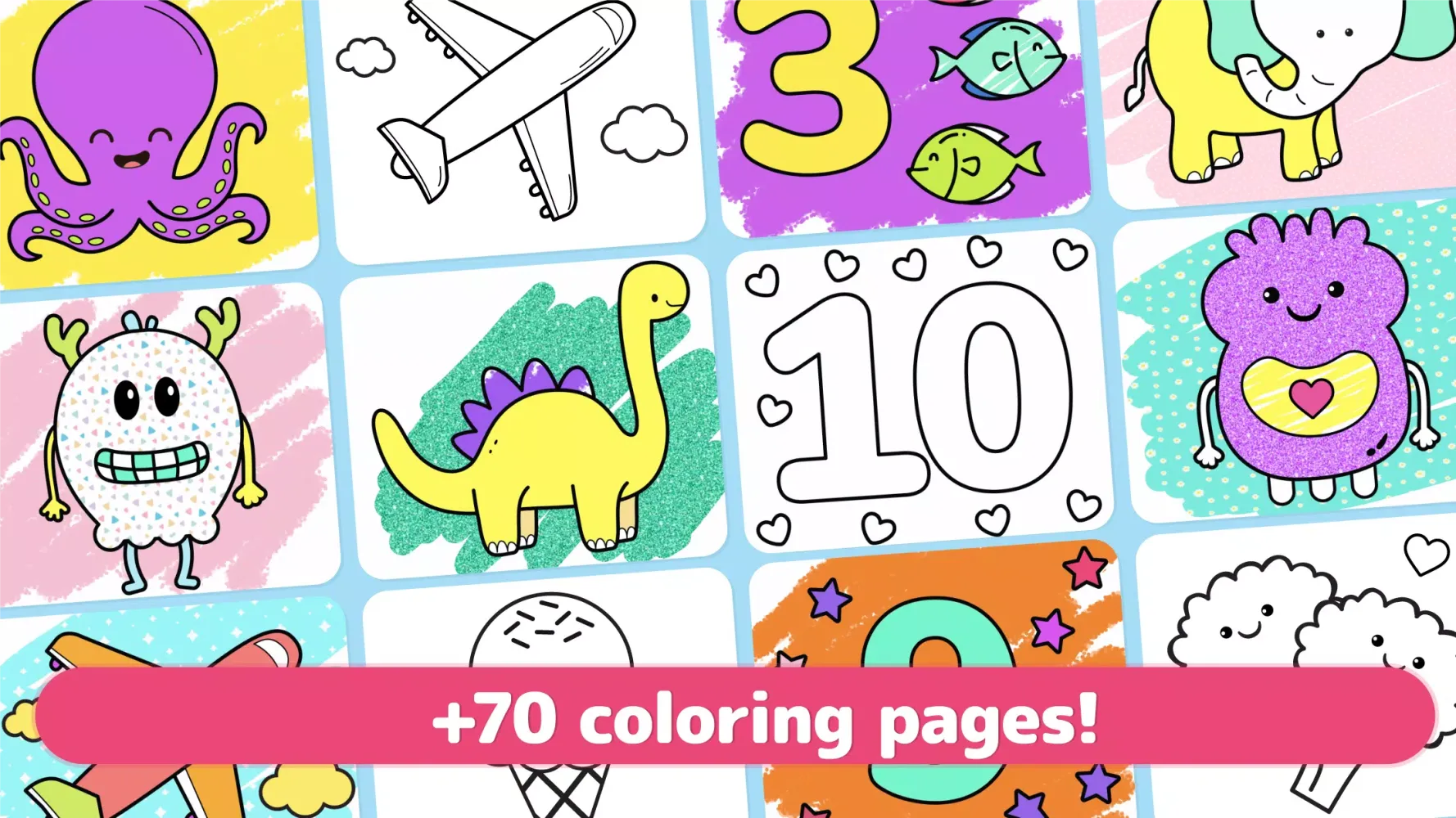 Tangkapan skrin Coloring games for kids Learn