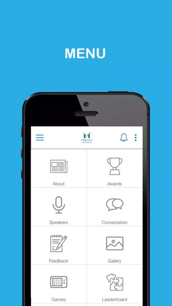 Marico Events App Ekran Görüntüleri