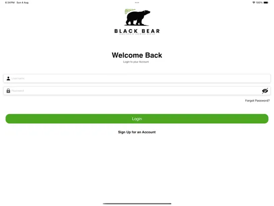 Tangkapan layar Black Bear LLC iPad 