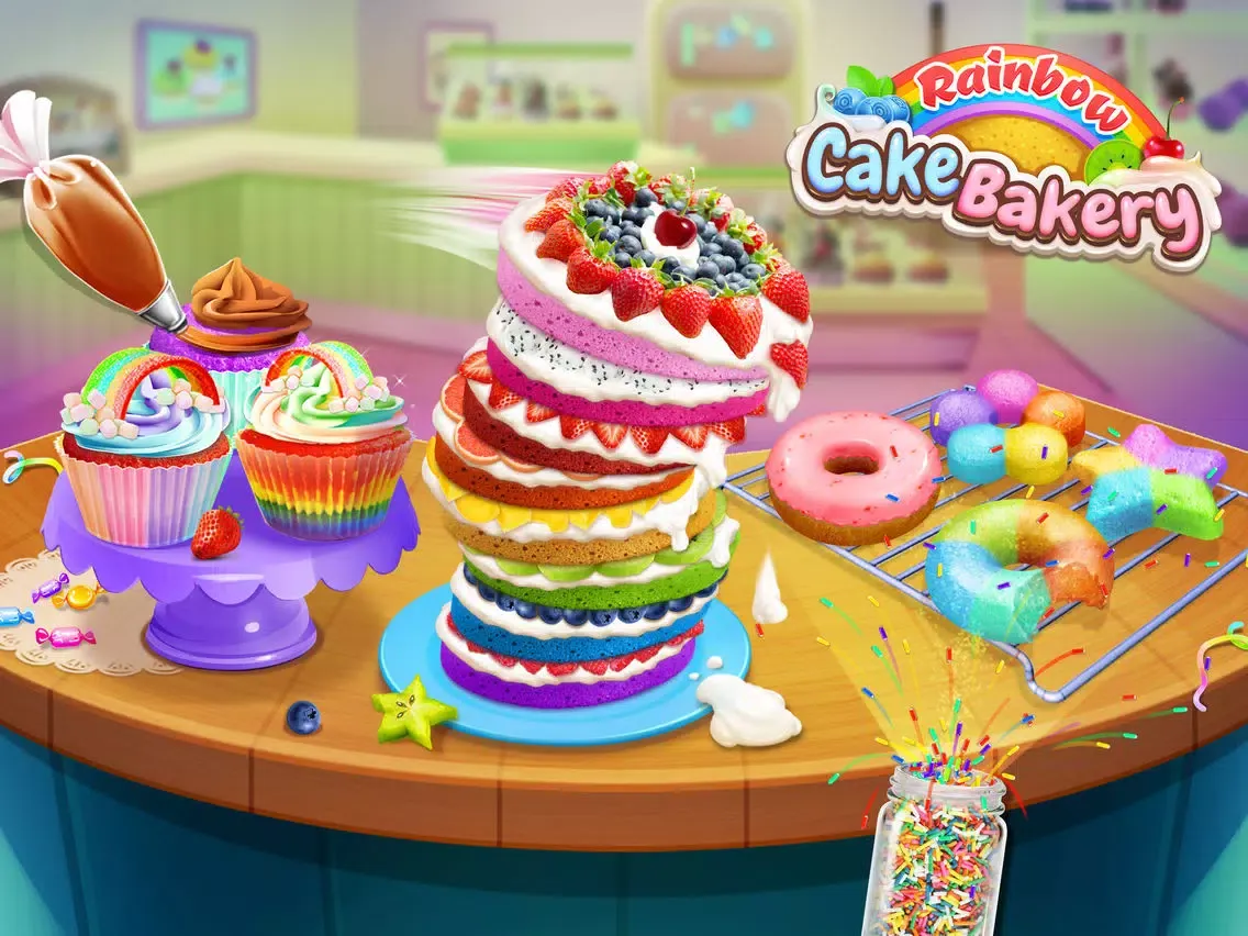 Zrzuty ekranu Rainbow Cake Bakery - Pastry Chef iPad 