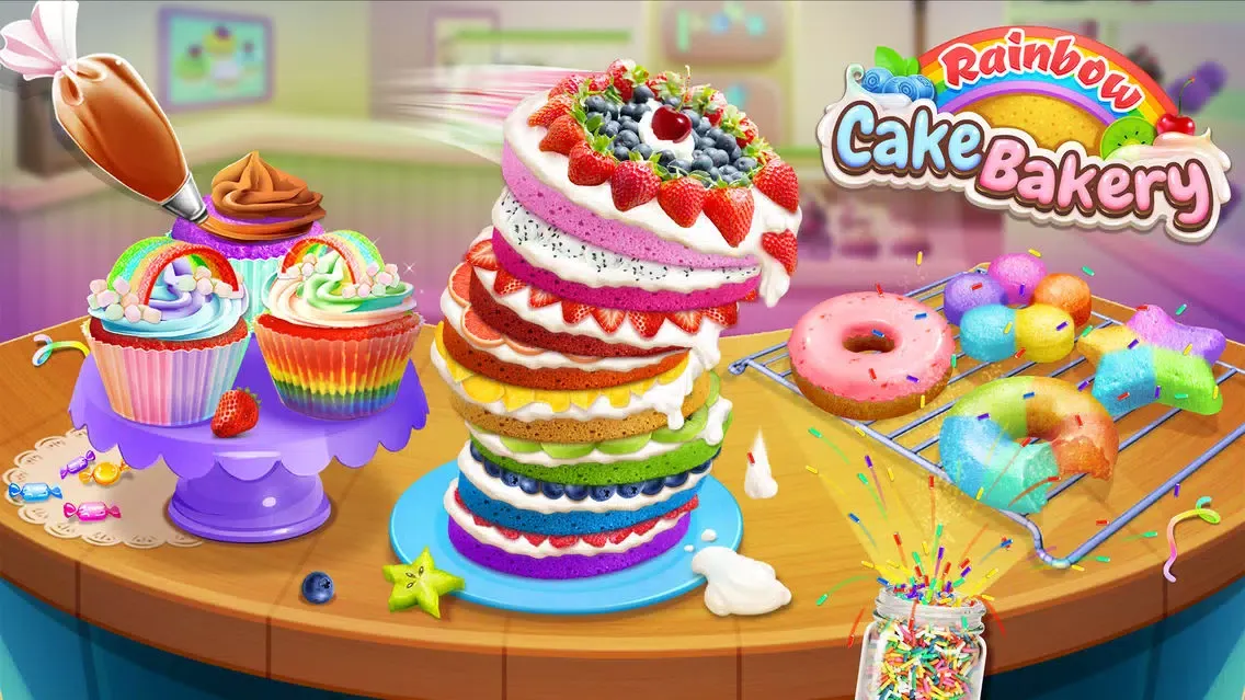 Zrzuty ekranu Rainbow Cake Bakery - Pastry Chef