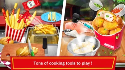 Zrzuty ekranu Street Fry Foods Cooking Games