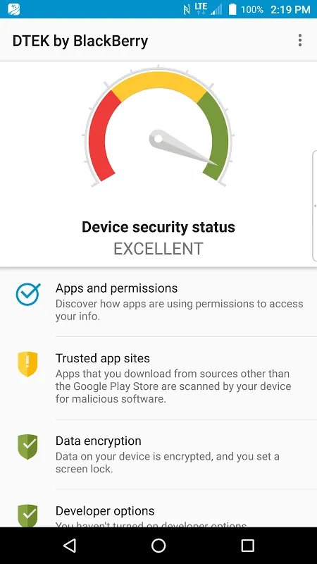 DTEK by BlackBerry应用截图