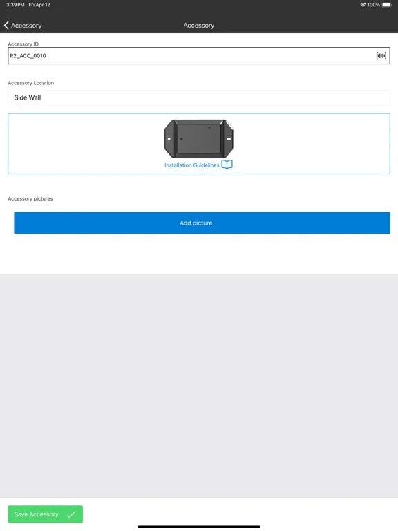 Tangkapan skrin BlackBerry Radar Mobile iPad 