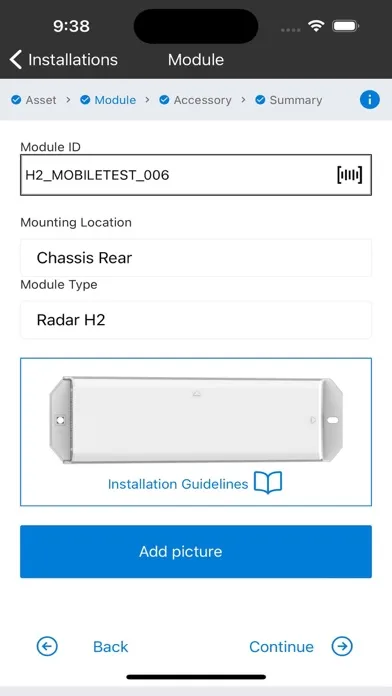 Tangkapan skrin BlackBerry Radar Mobile