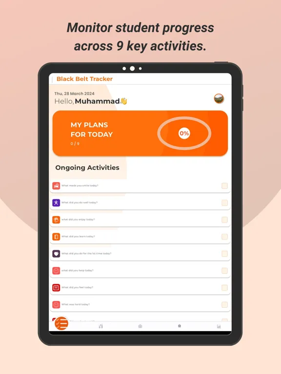Black Belt Tracker iPad  Ekran Görüntüleri