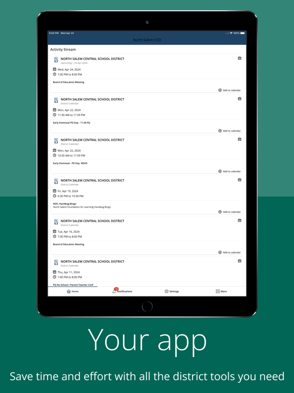 North Salem CSD iPad 應用截圖