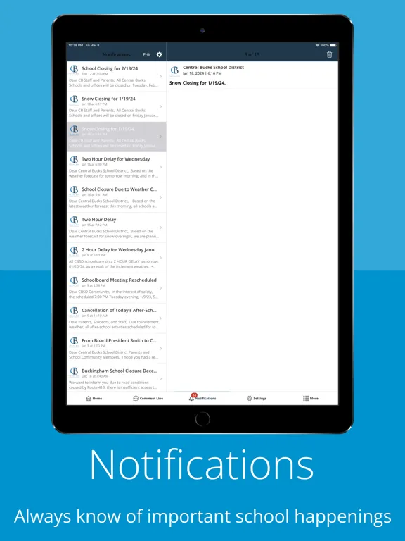 Central Bucks School District iPad  Screenshots