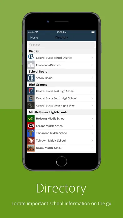 Central Bucks School District Screenshots