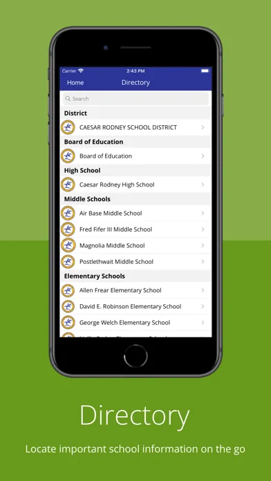 Caesar Rodney School District Screenshots