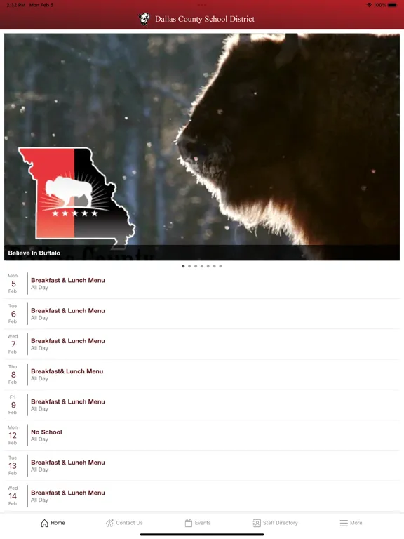 Capturas de pantalla de Dallas County School District iPad 