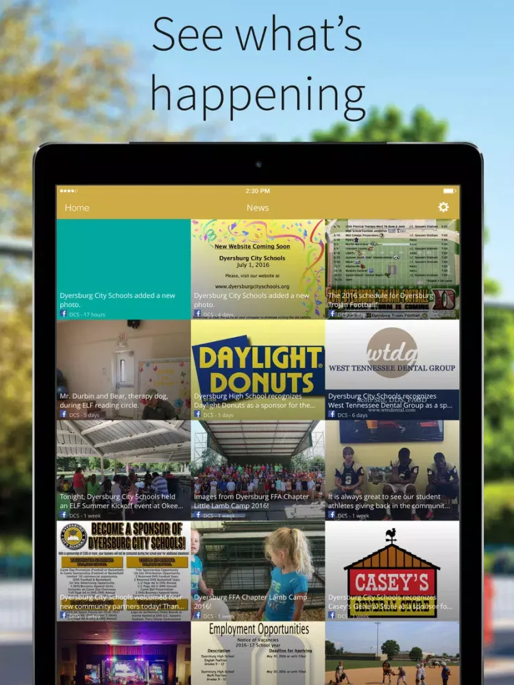 ภาพหน้าจอของ Dyersburg City Schools iPad 