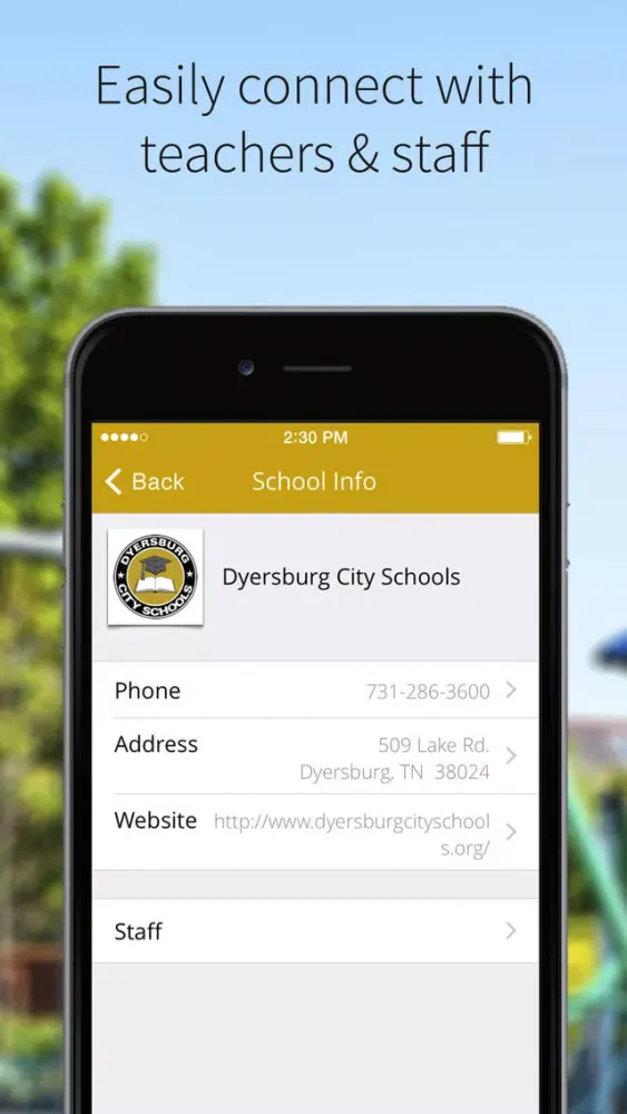 ภาพหน้าจอของ Dyersburg City Schools