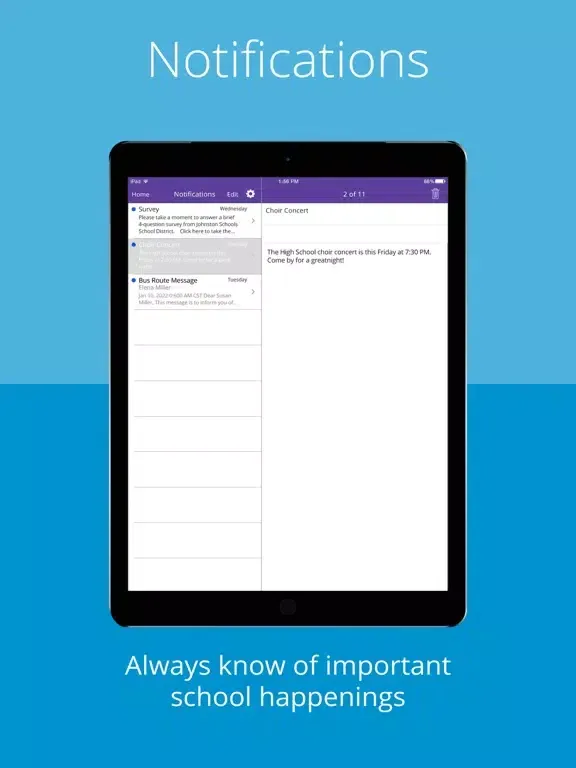 Johnston Schools iPad Screenshots