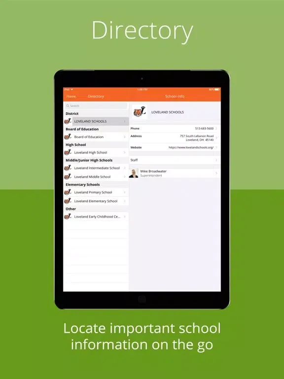 Скриншоты Loveland City Schools iPad 