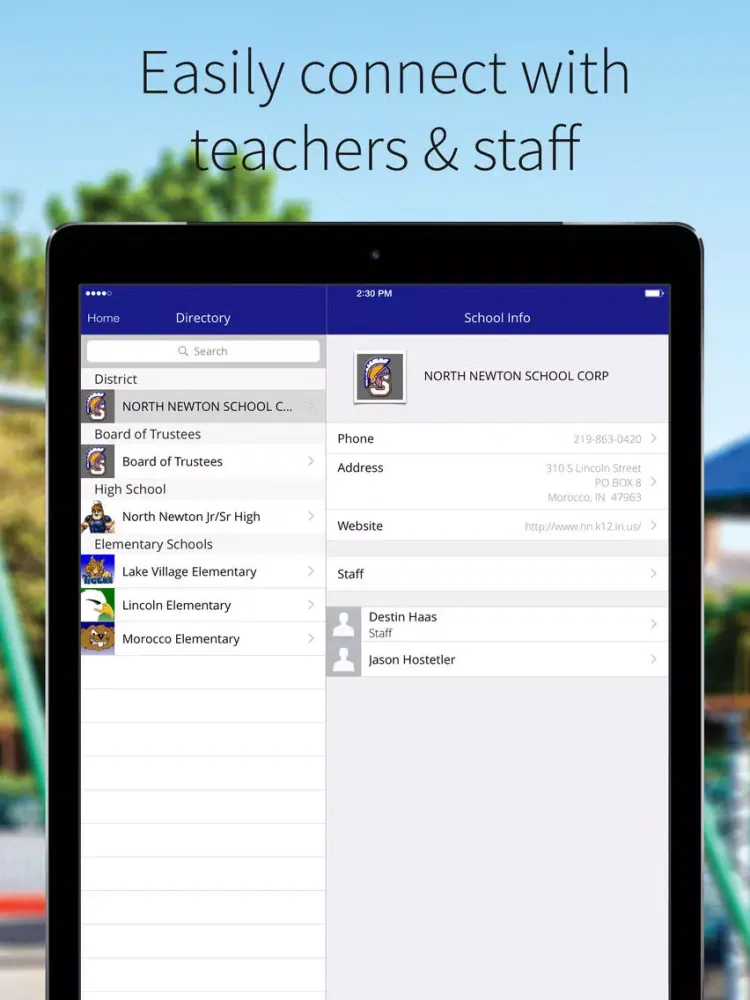 North Newton School Corp iPad 스크린샷