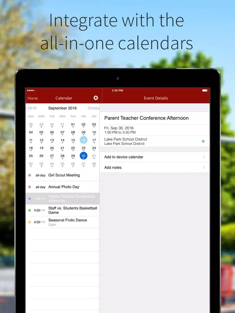 Screenshot di Portsmouth School Dept-RI iPad 