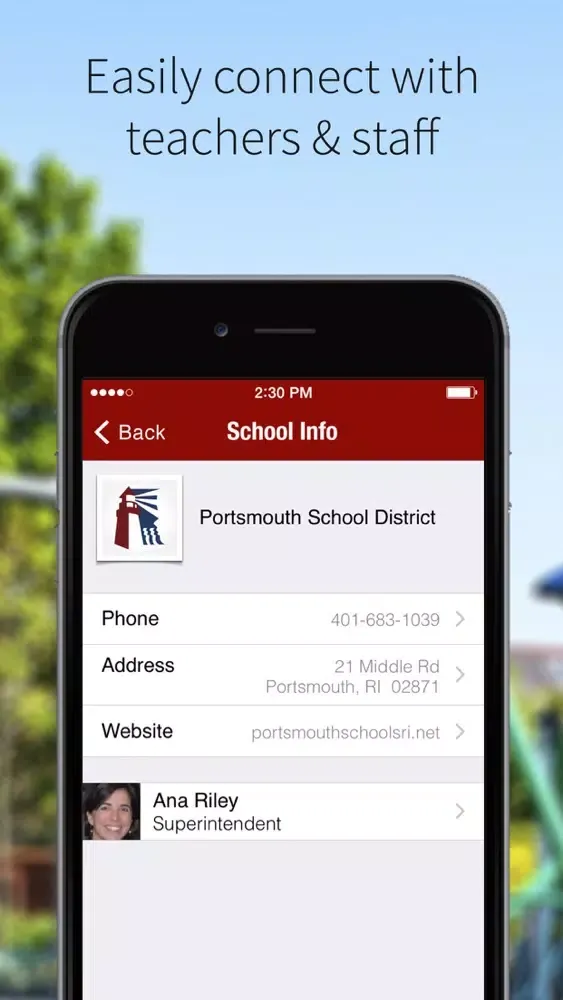 Screenshot di Portsmouth School Dept-RI